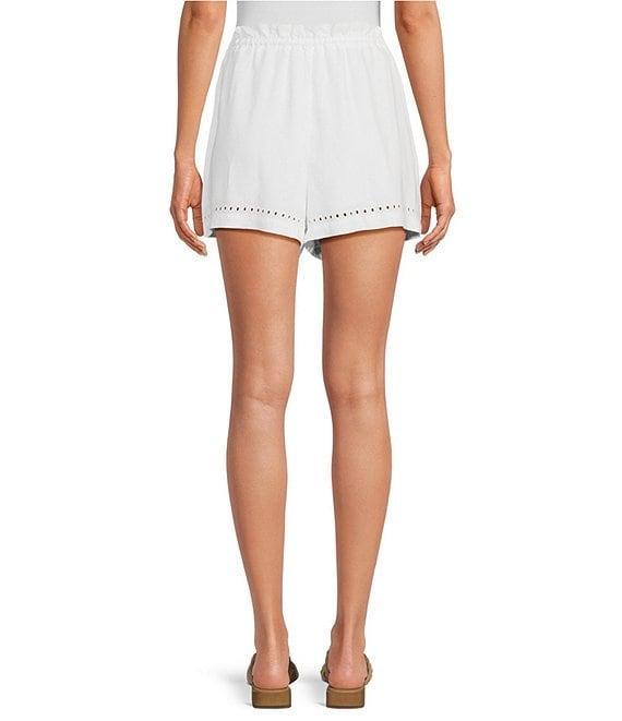 Cloth & Stone Flowy Eyelet Hem Coordinating Drawstring Shorts Product Image