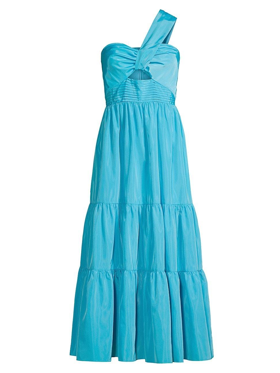 Womens Patio Tieres Stretch Crepe & Taffeta Midi-Dress Product Image