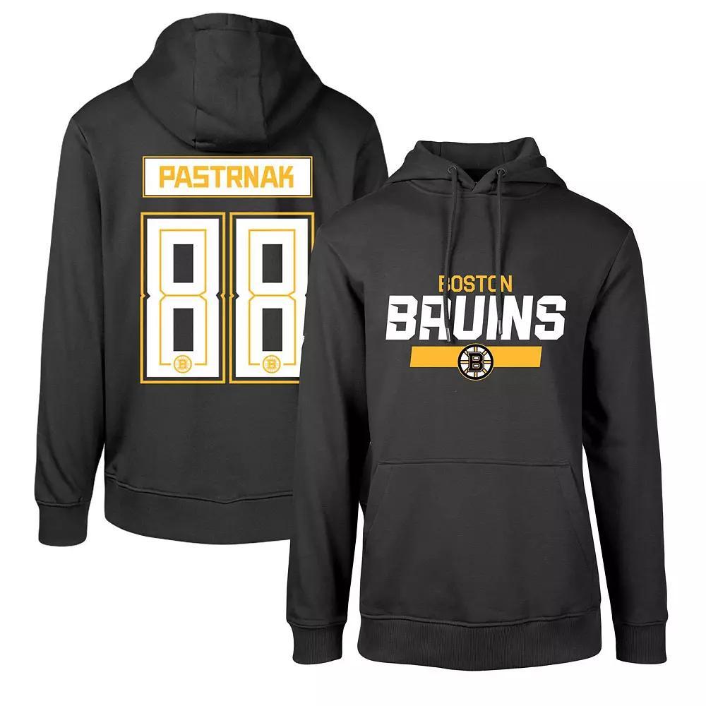 Mens Levelwear David Pastrnak Boston Bruins Podium Name & Number Pullover Hoodie Product Image