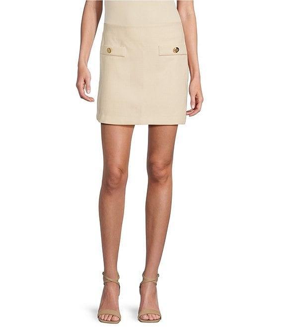 Blu Pepper Coordinating Boucle Mini Skirt Product Image