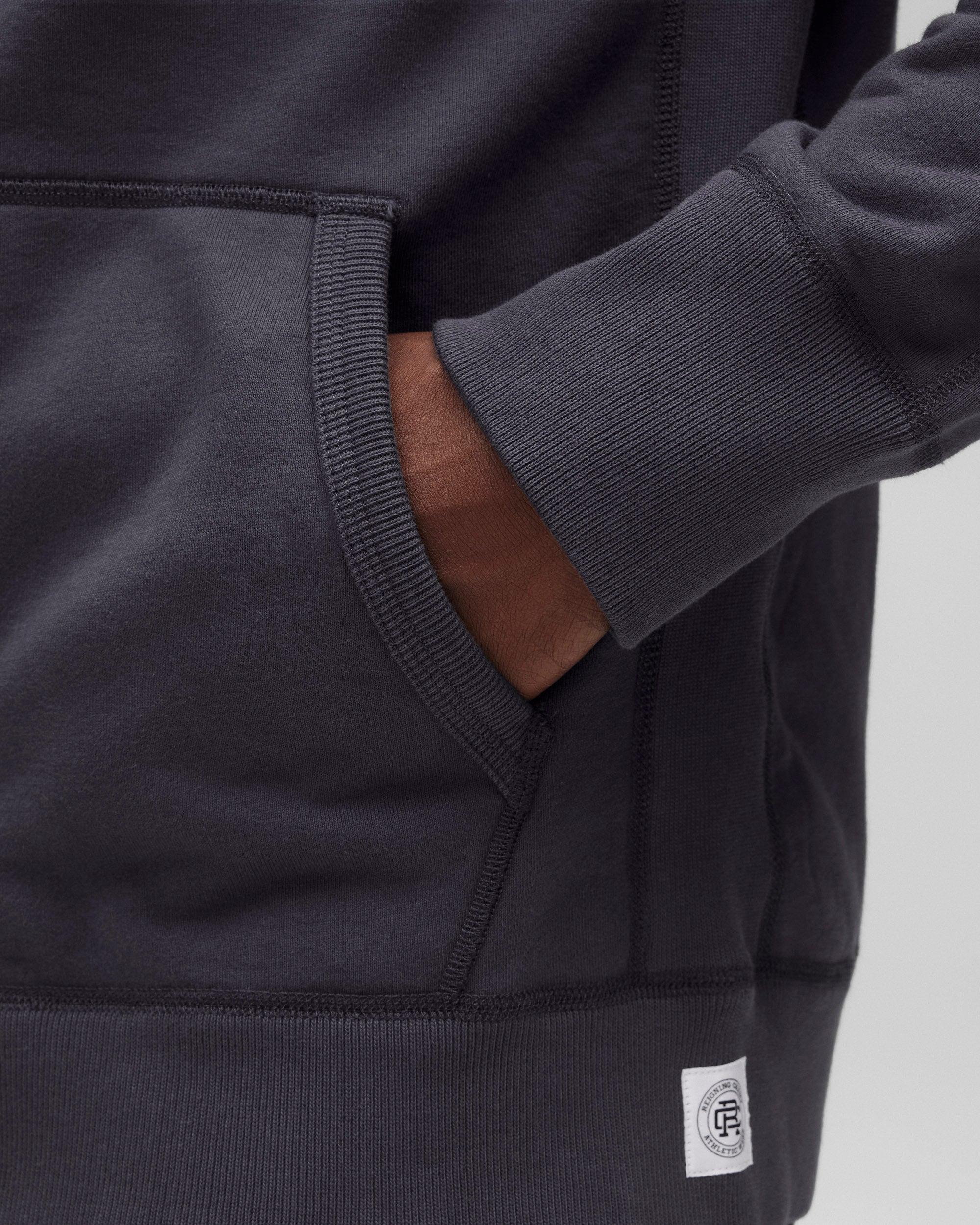Midweight Terry Slim Zip Hoodie Male Product Image