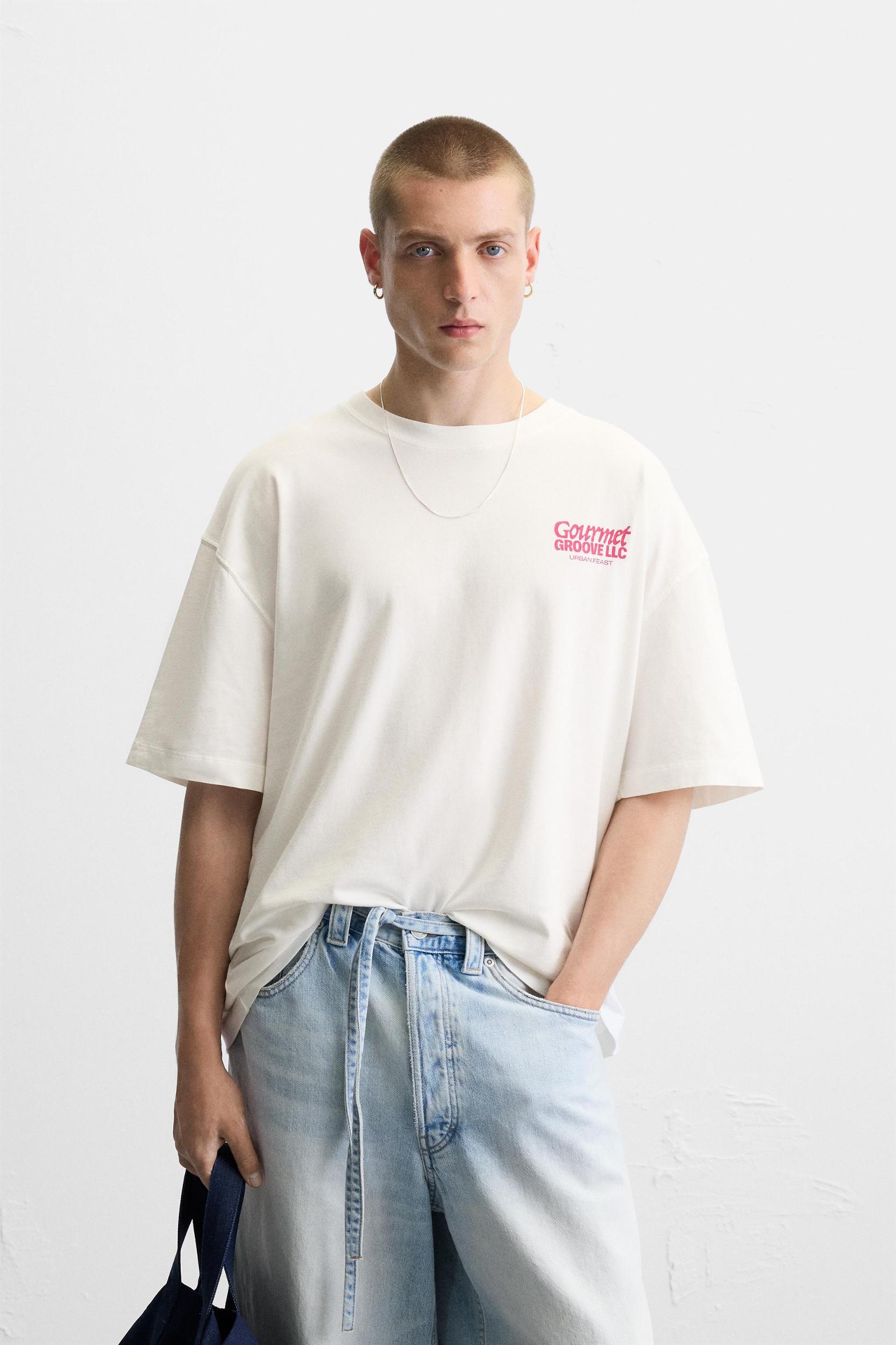 PRINTED TEXT T-SHIRT Product Image