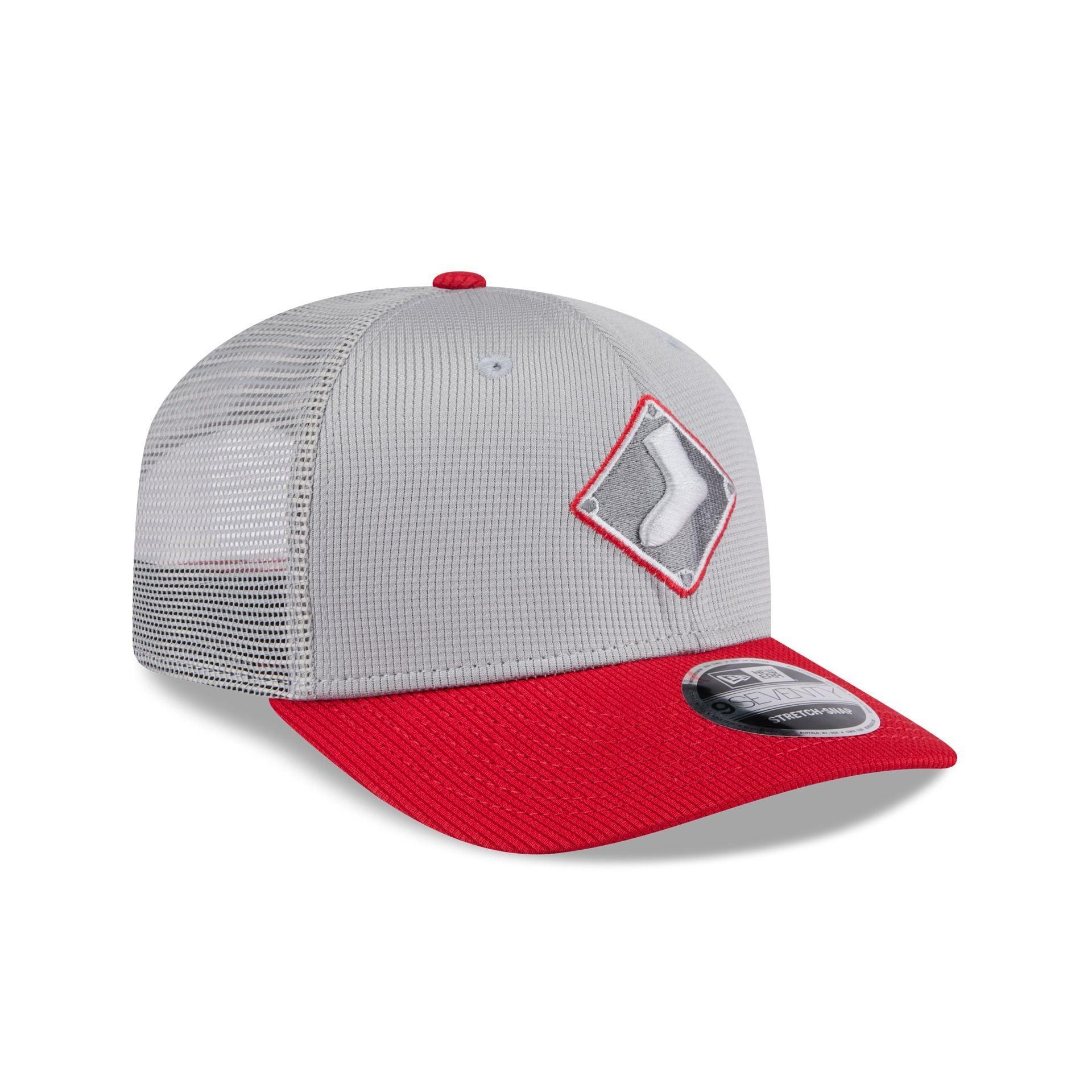 Chicago White Sox 2025 Batting Practice Gray 9SEVENTY Trucker Hat Male Product Image
