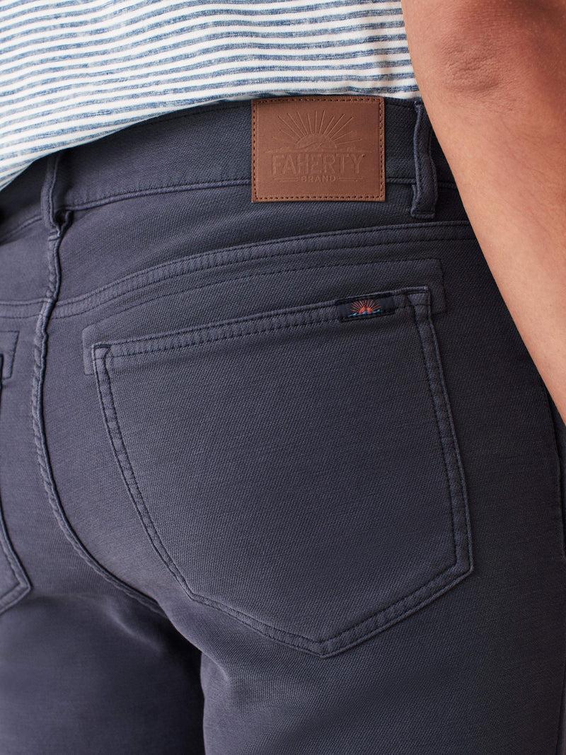 Stretch Terry 5-Pocket Pant (34" Inseam) - Navy Product Image