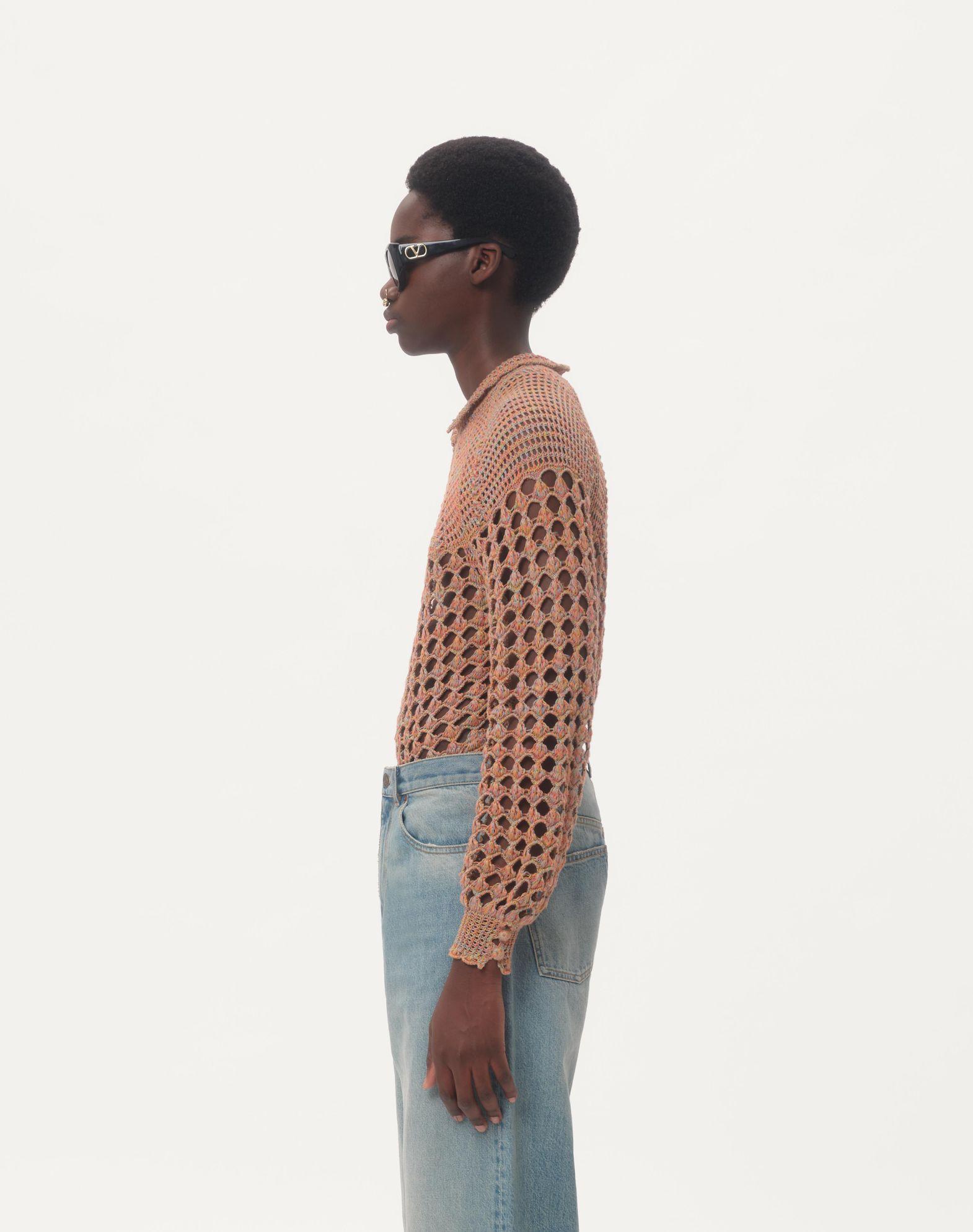 Cotton And Mouline Linen Sweater Product Image
