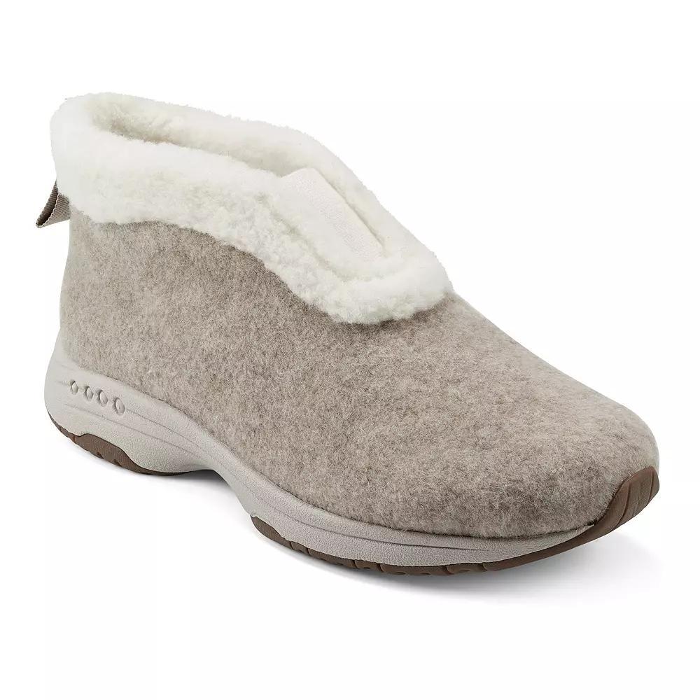 Easy Spirit Treepose Women's Faux-Fur Slipper Boots, Size: 8, Oatmeal Product Image
