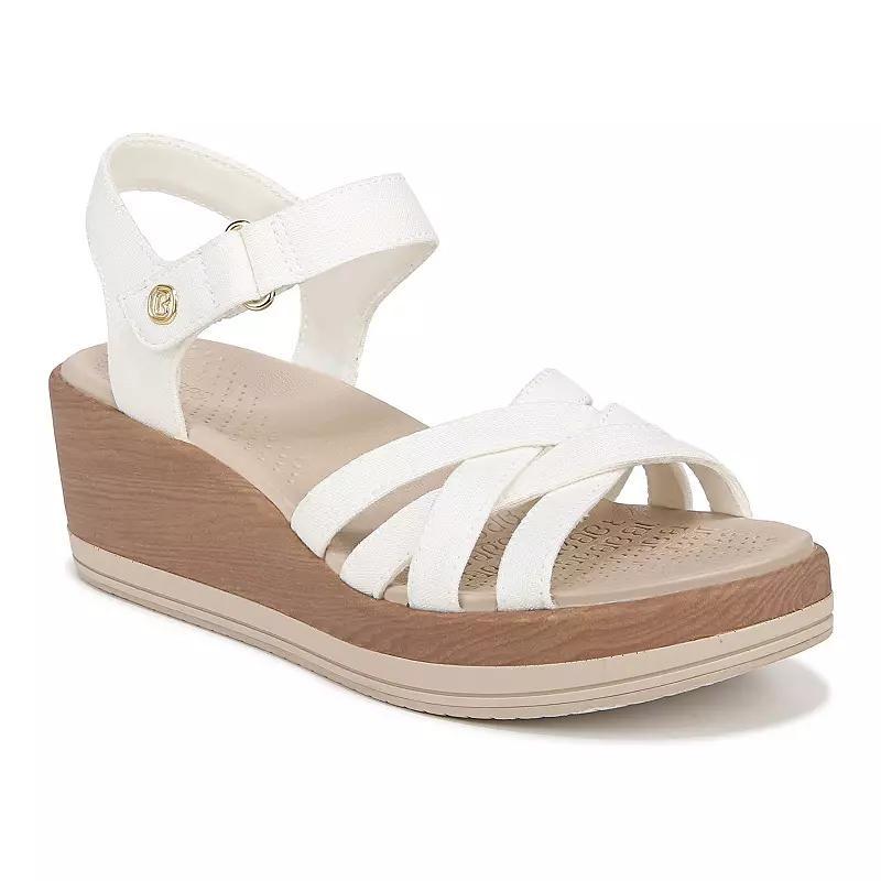 Bzees Rhythm Wedge Strappy Sandals Fabric) Women's Sandals Product Image