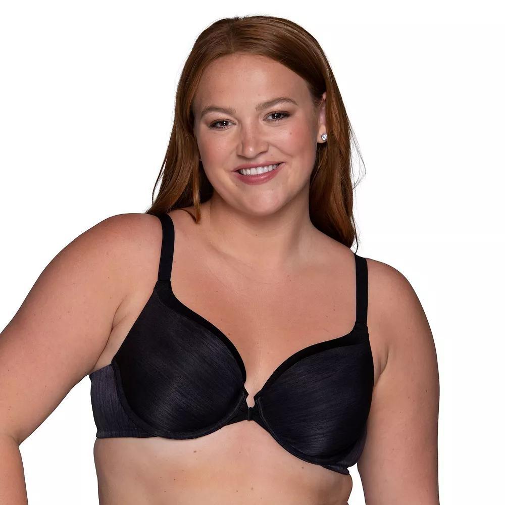 Vanity Fair Lingerie Illumination Front-Closure 3-Way Convertible Bra 75339, Womens Black Black Product Image