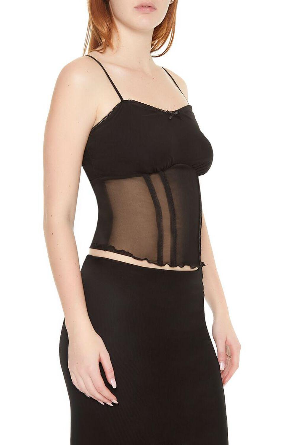 Sheer Mesh Bow Cami | Forever 21 Product Image