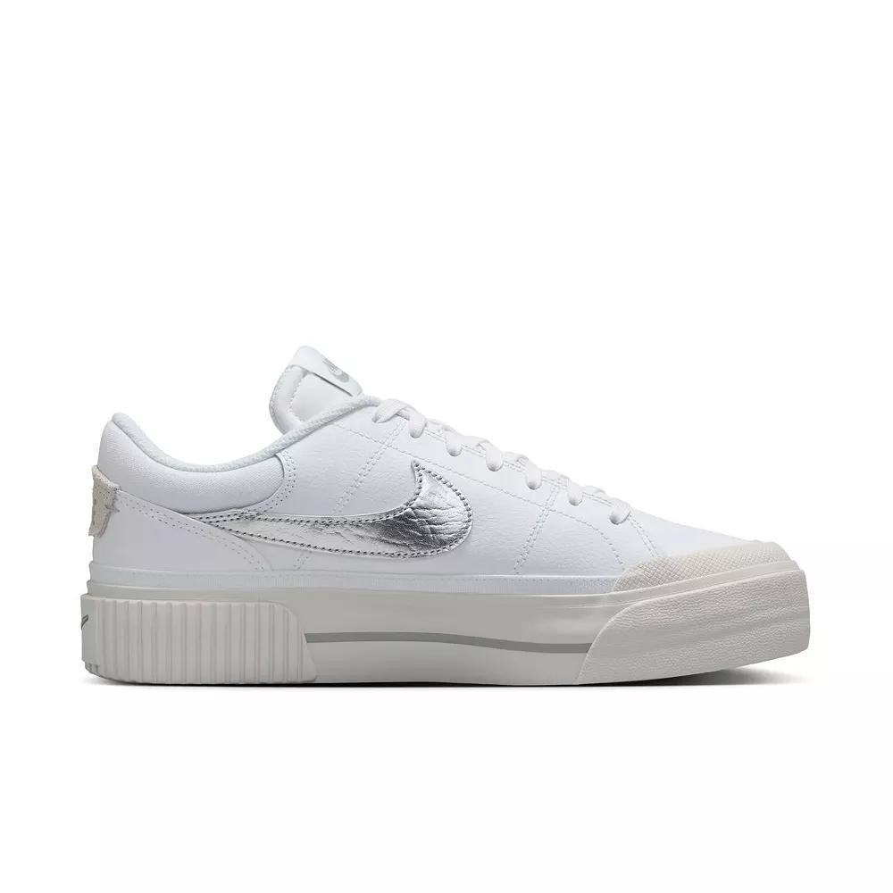 Nike Court Legacy Lift Women's Shoes, Size: 7, Grey Silver Product Image