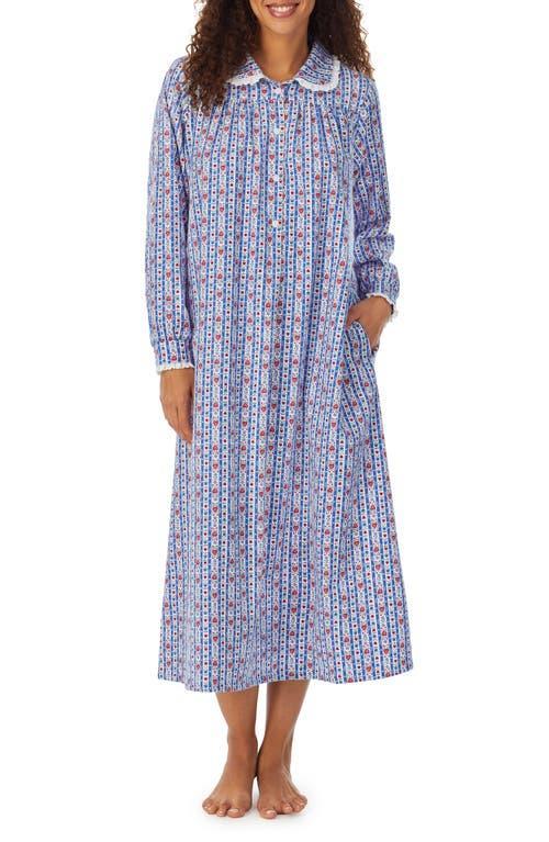 Lanz of Salzburg Classic 50 Open Neck Gown Plaid) Women's Pajama Product Image