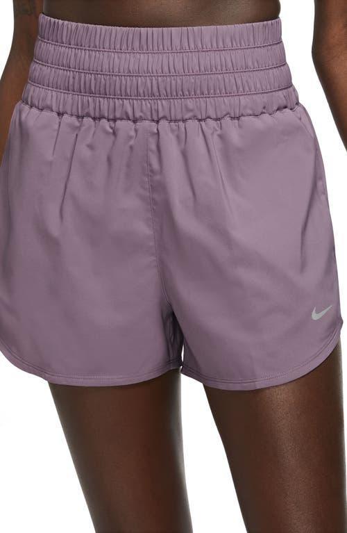 Nike Womens One Dri-FIT Ultra High-Waisted 3 Brief-Lined Shorts Product Image