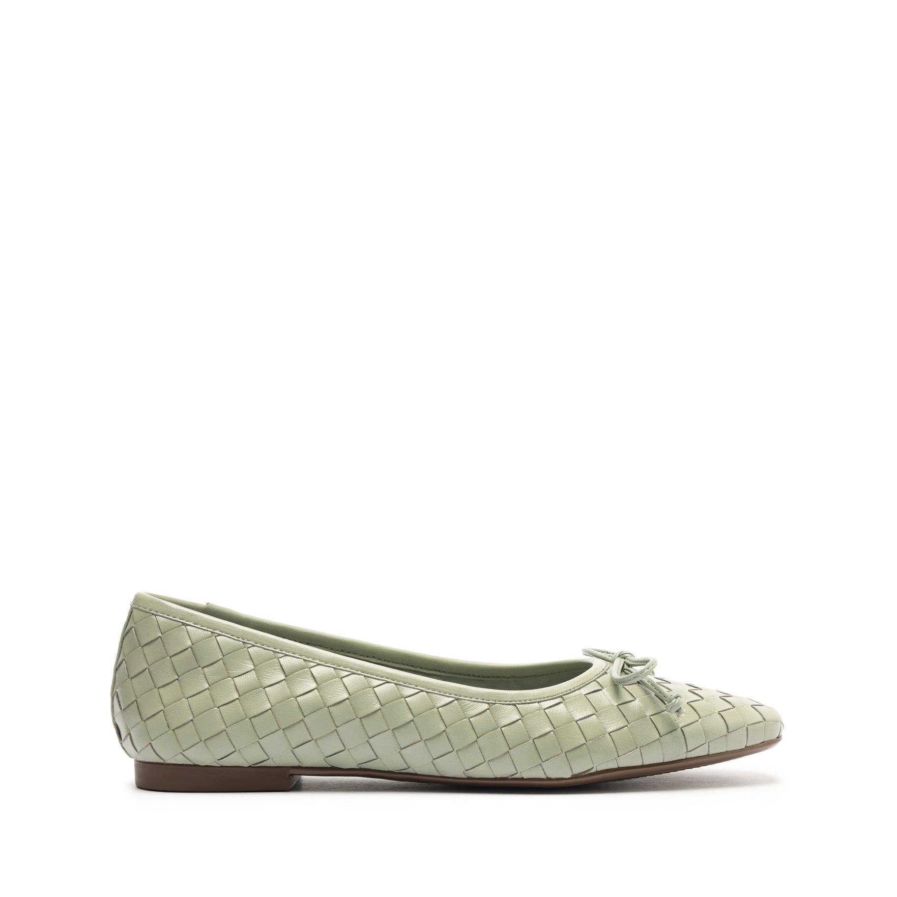 Arissa Woven Leather Flat Product Image