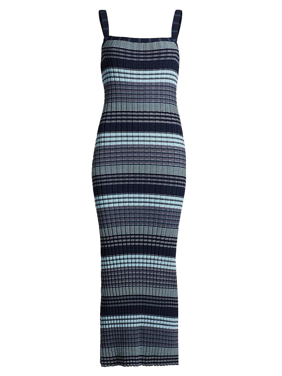 Womens Cheval Striped Cotton-Blend Maxi Dress Product Image