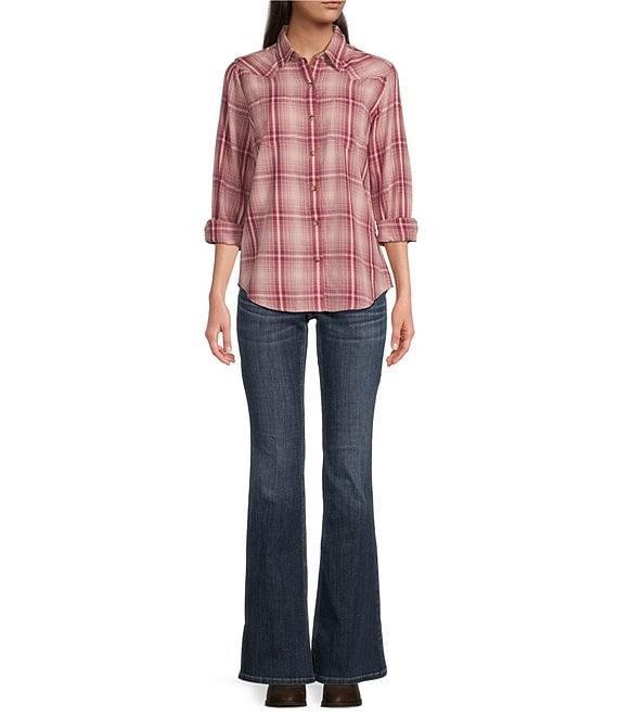 Ariat Billie Jean Spread Collar Long Sleeve Button Front Shirt Product Image