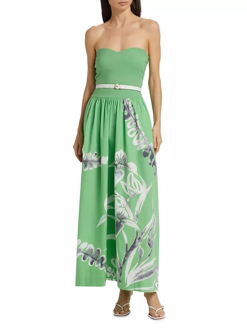 This Time Split-Bodice Belted Maxi-Dress Product Image