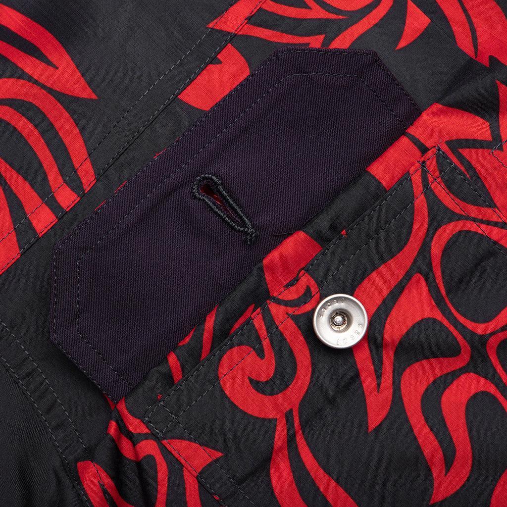 Floral Print Blouson - Red Male Product Image