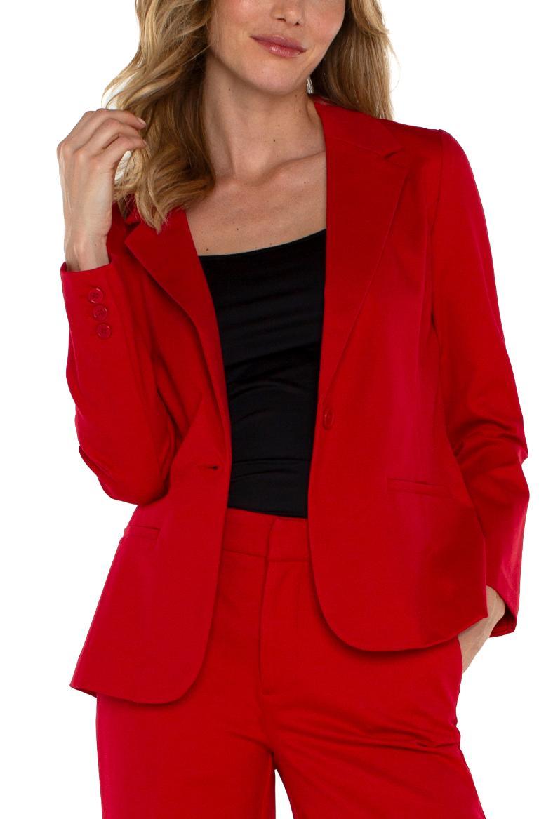 Fitted Blazer - Tango Red Product Image
