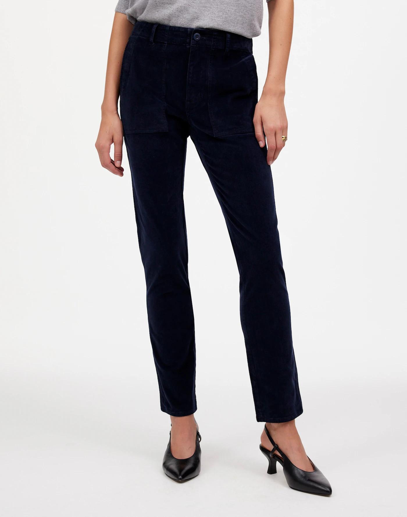 The Tall Slim Straight Trouser Pant in Garment Dye Corduroy Product Image