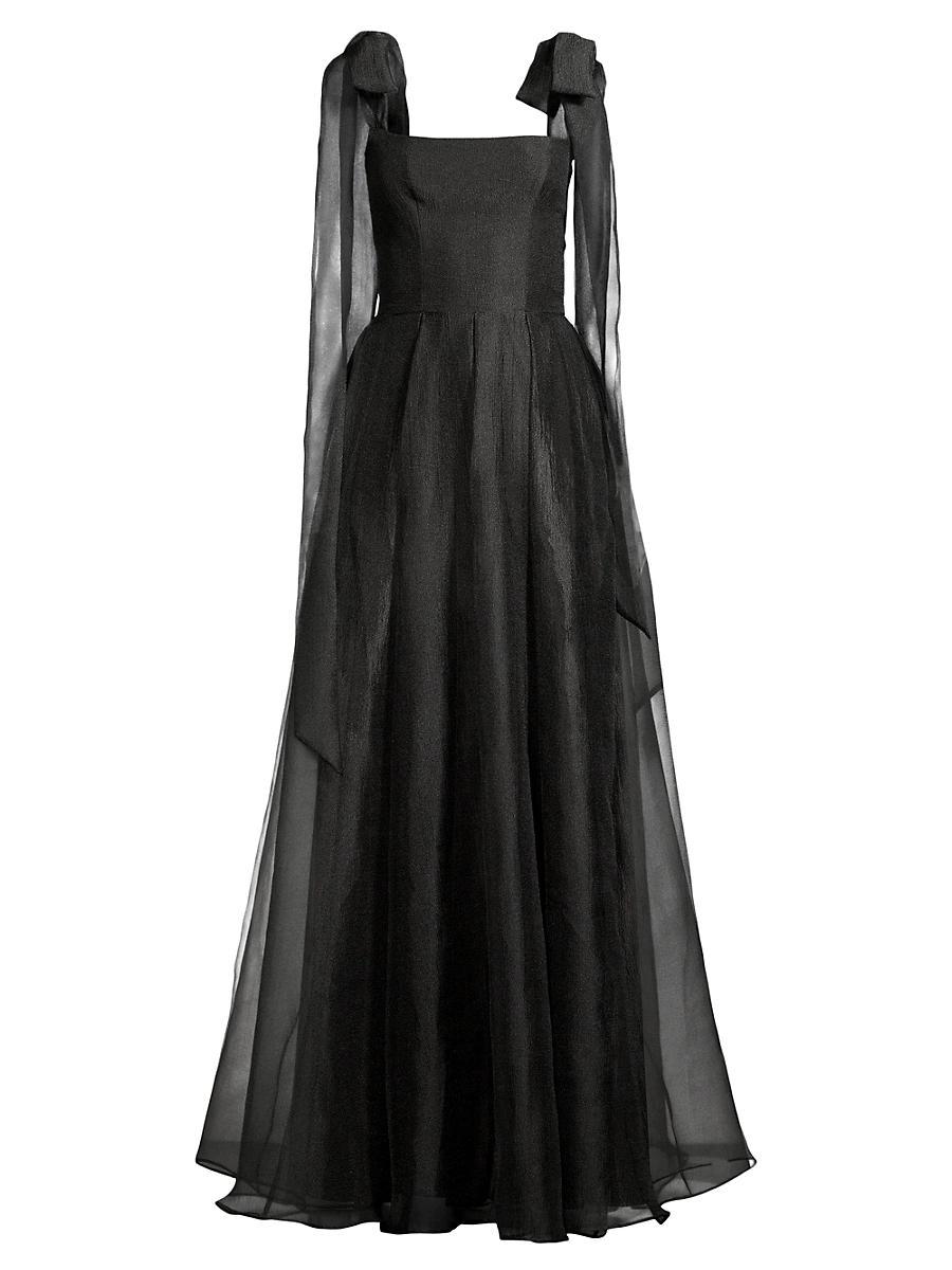 Womens Eve Devalin Bow-Shoulder Gown Product Image