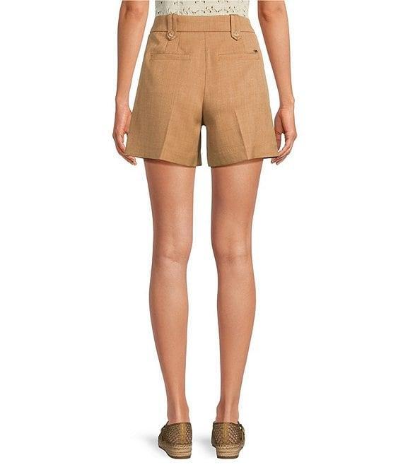 Sam Edelman Coordinating Noa Embroidered Twill High-Rise Trouser Shorts Product Image