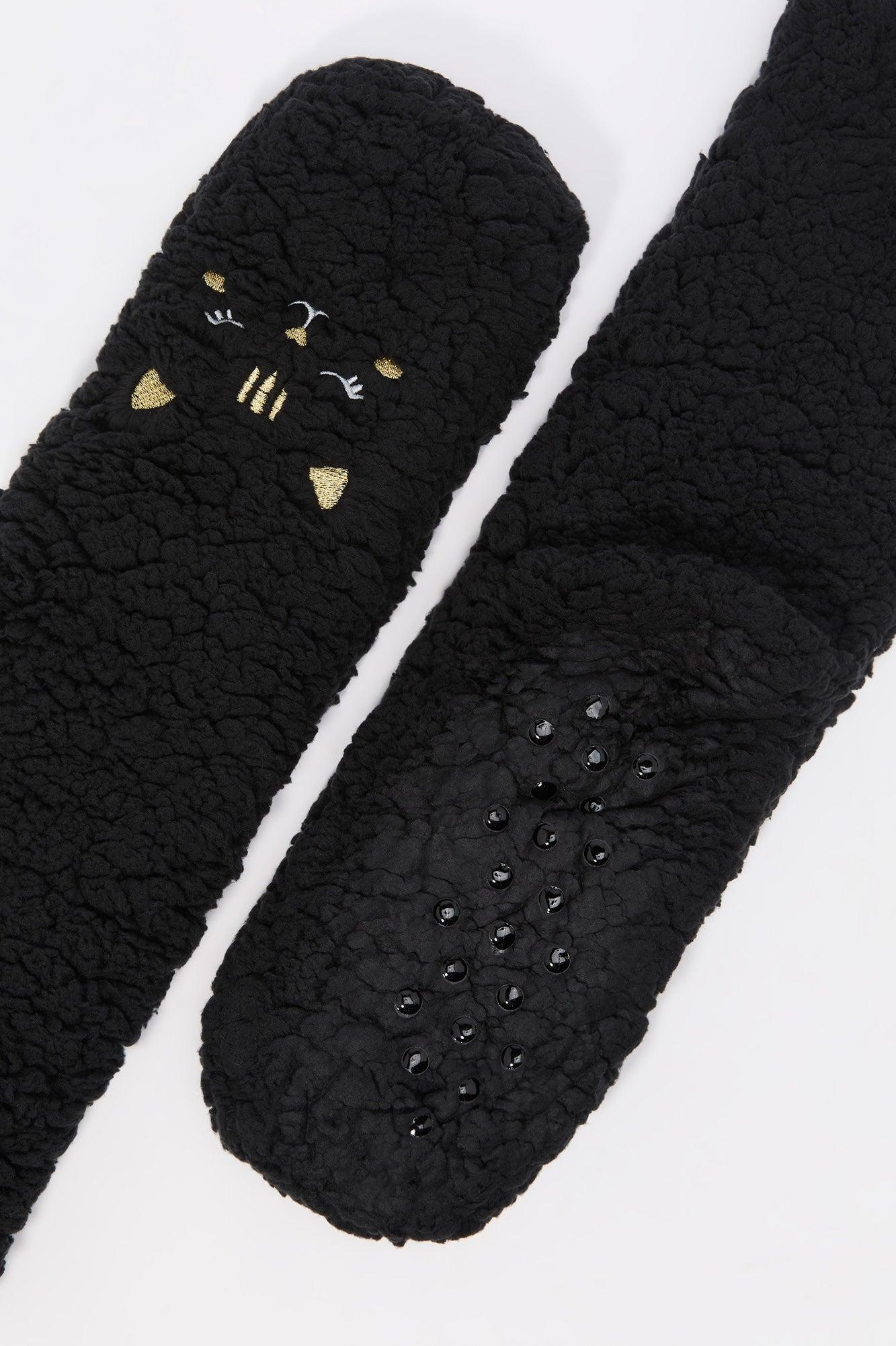 Critter Sherpa Slipper Socks Female Product Image
