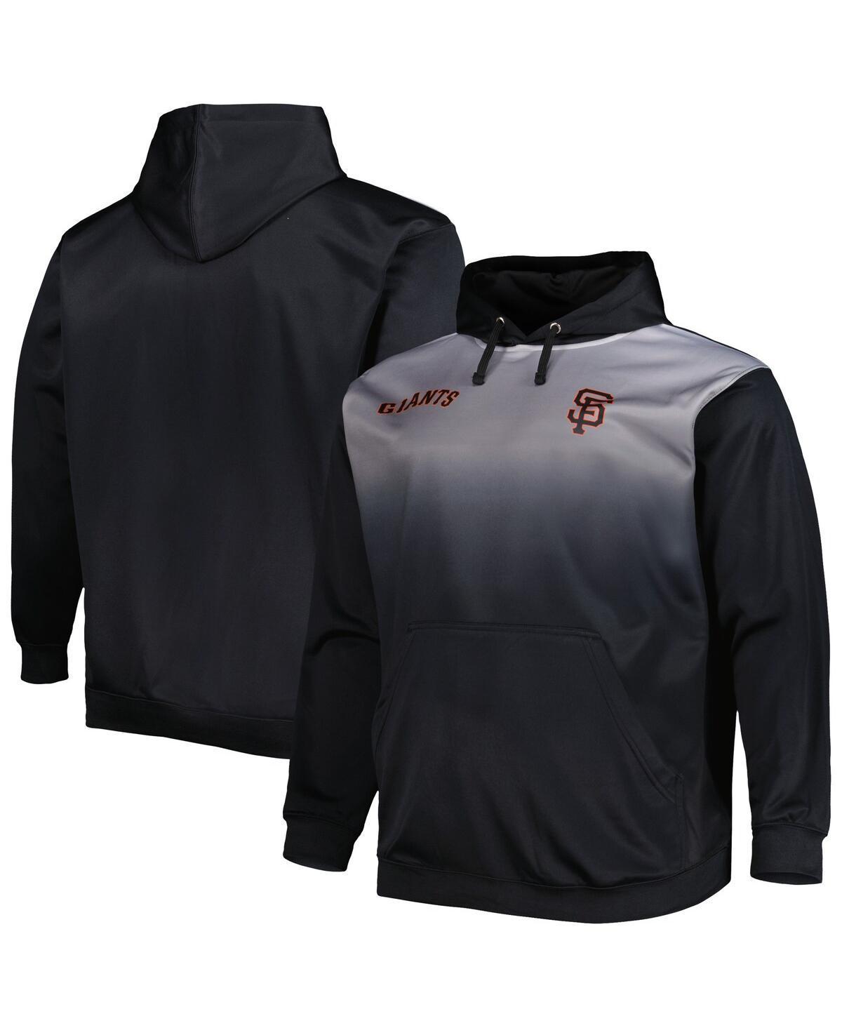 Men's Black San Francisco Giants Fade Sublimated Fleece Pullover Hoodie, Size: 3XLT Product Image