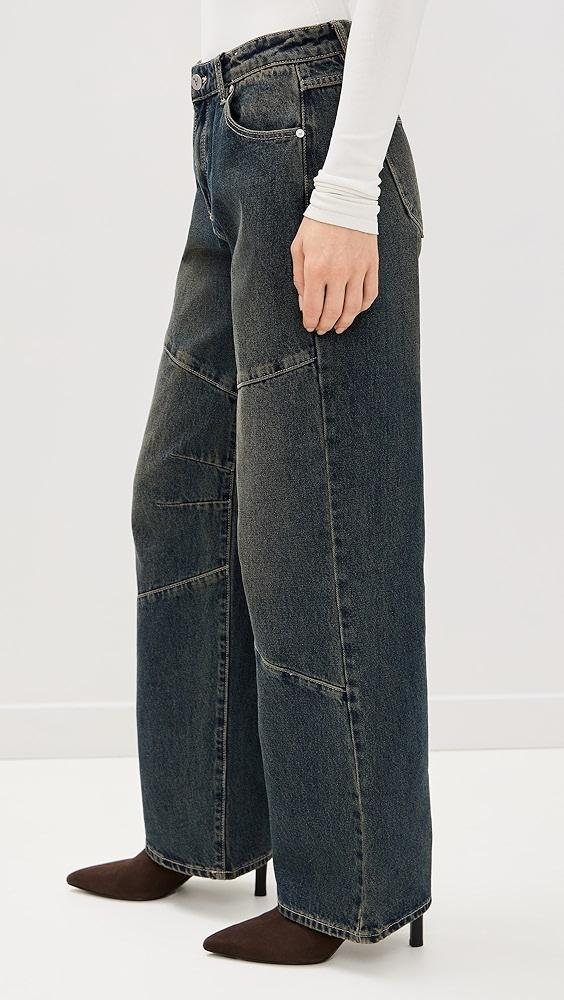 ABRAND 95 Baggy Panels Quinn Worn Jeans | Shopbop Product Image