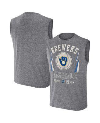 Men's Darius Rucker Collection by Fanatics Charcoal Chicago Cubs Muscle Tank Top, Size: Small Product Image