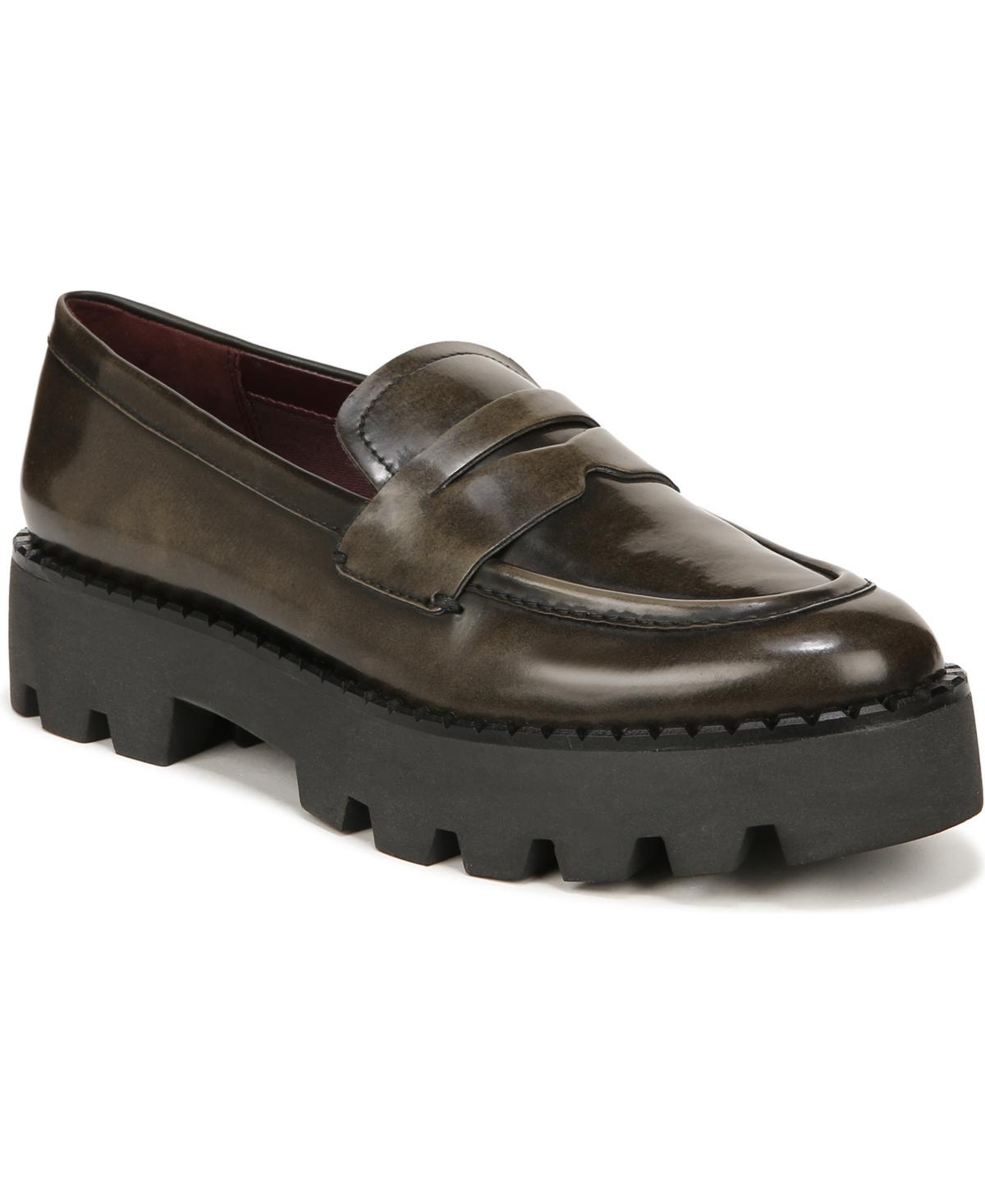 Franco Sarto Balin Crinkle Patent Platform Lug Sole Penny Loafers Product Image