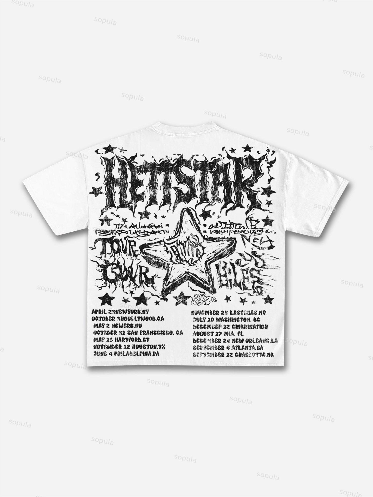 Divine Heat Street Cherub Graphic Cotton T-shirt Product Image