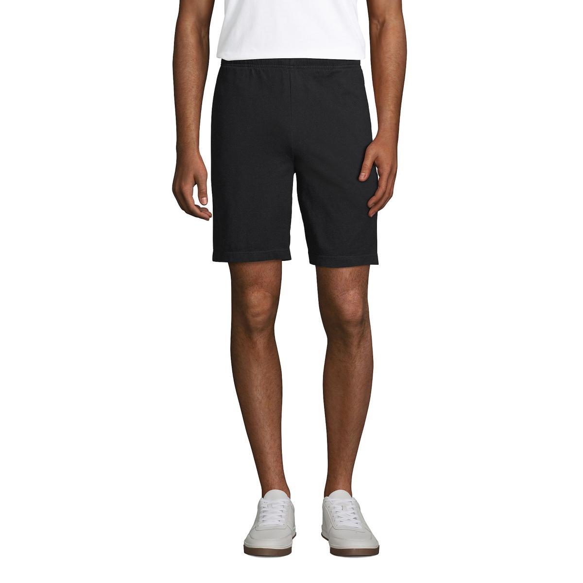 Men's Lands' End Jersey Knit Shorts, Size: Small, Gray Grey Product Image