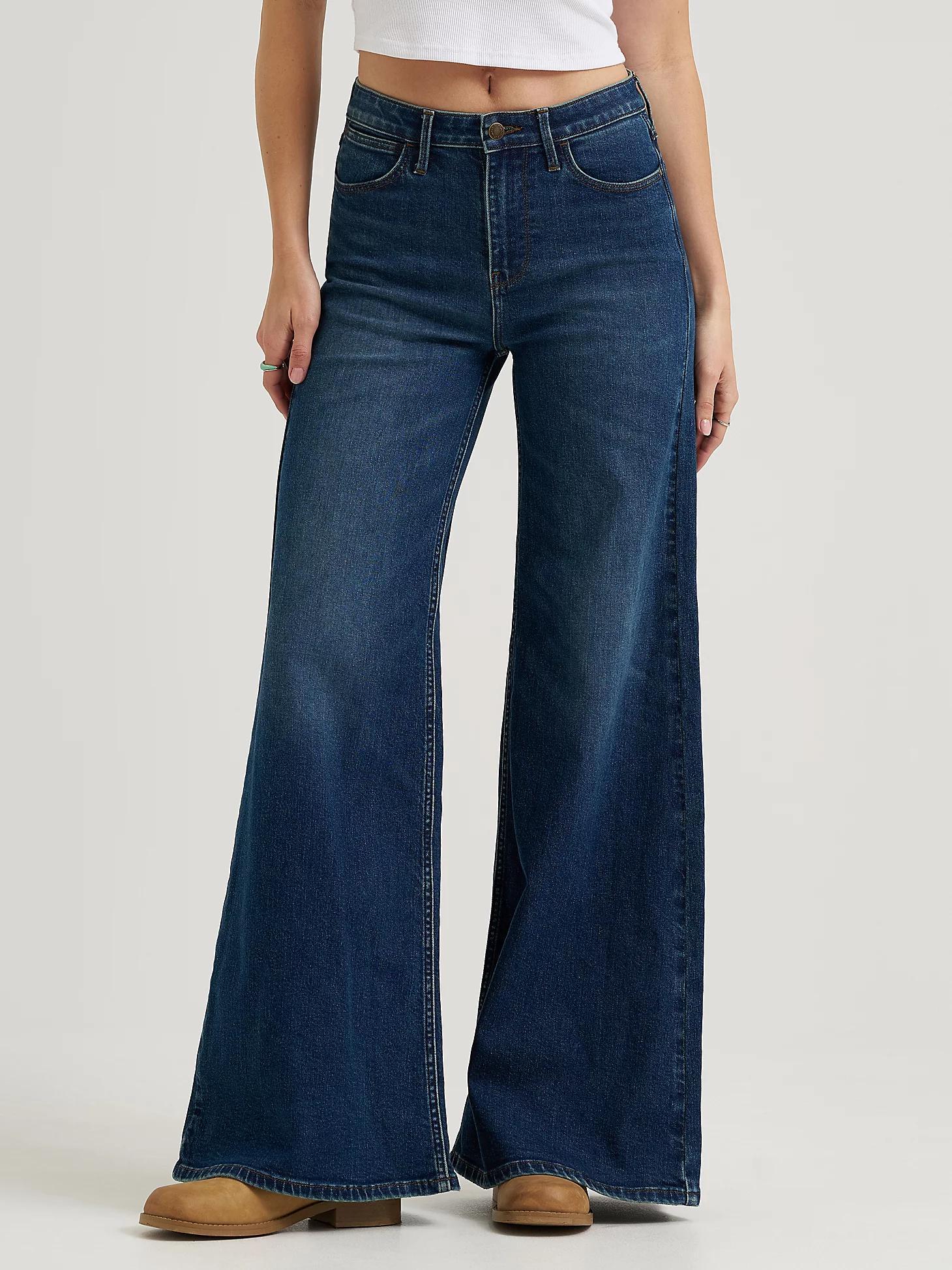 Women's High Rise Wide Leg Jean | Women's JEANS | Wrangler® Product Image
