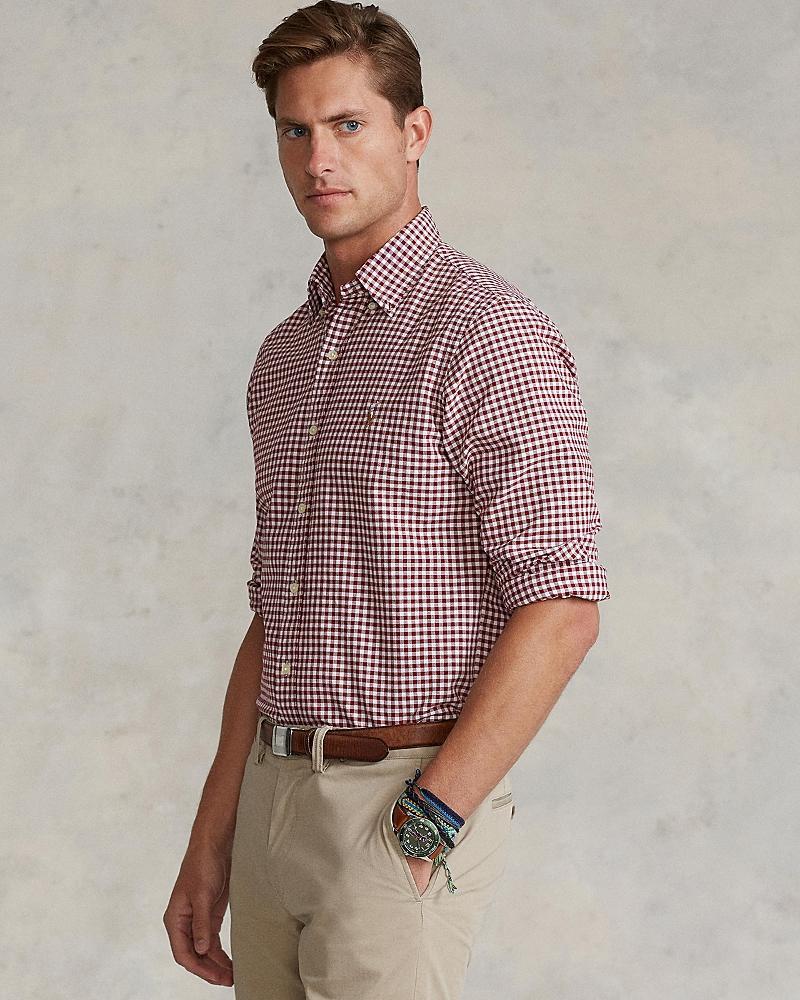 Polo Ralph Lauren Classic Fit Plaid Oxford Button Down Shirt Product Image