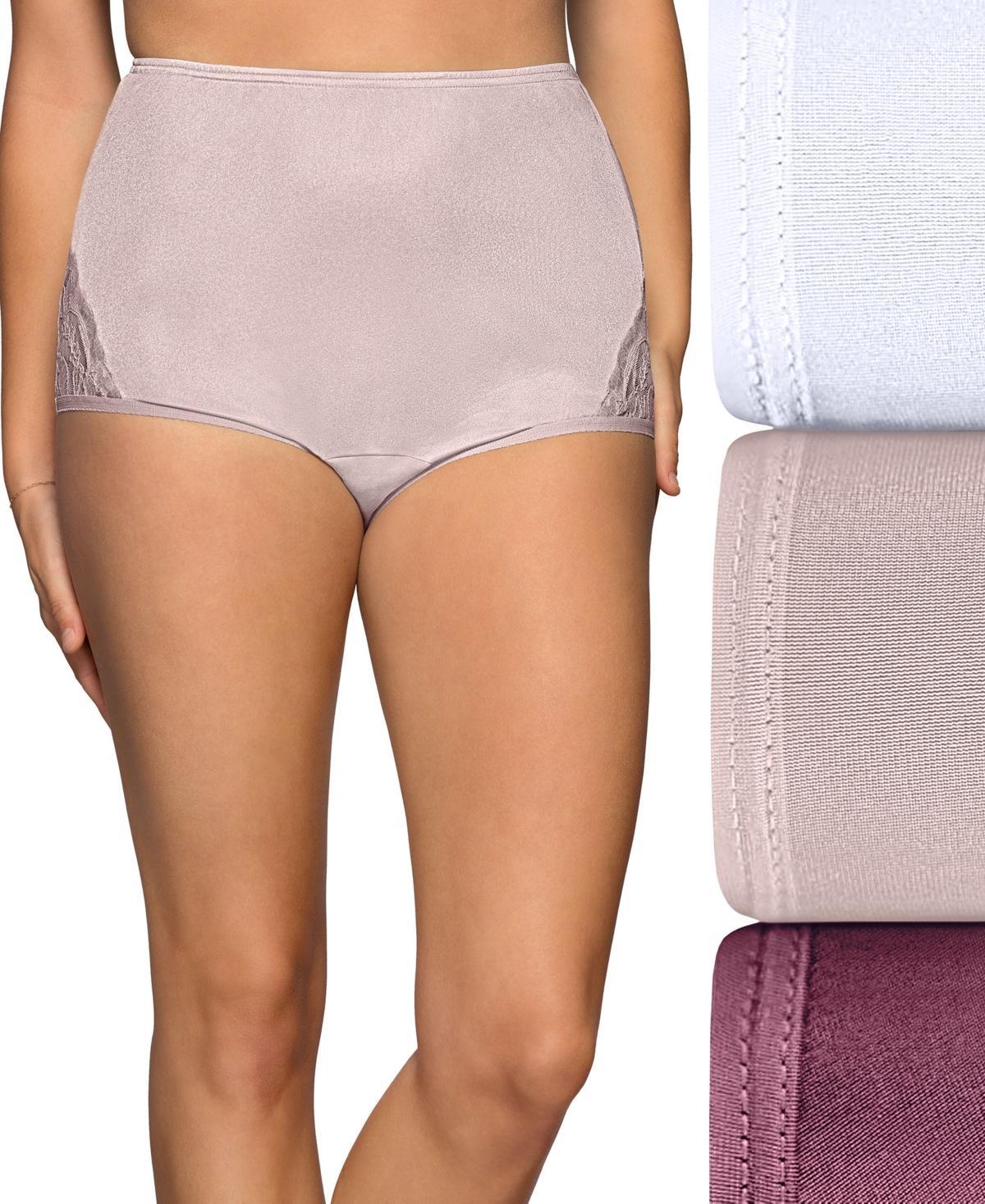 Women's Vanity Fair Lingerie® Perfectly Yours 3-Pack Noveau Brief Panty Set 13011, Size: 5, Ghost Blue Asst Product Image