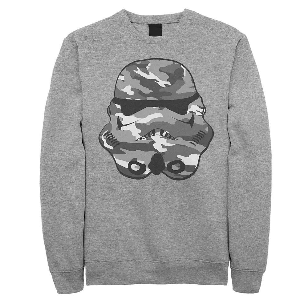 Men's Star Wars Camo Storm Trooper Sweatshirt, Size: XXL, Athletic Grey Product Image