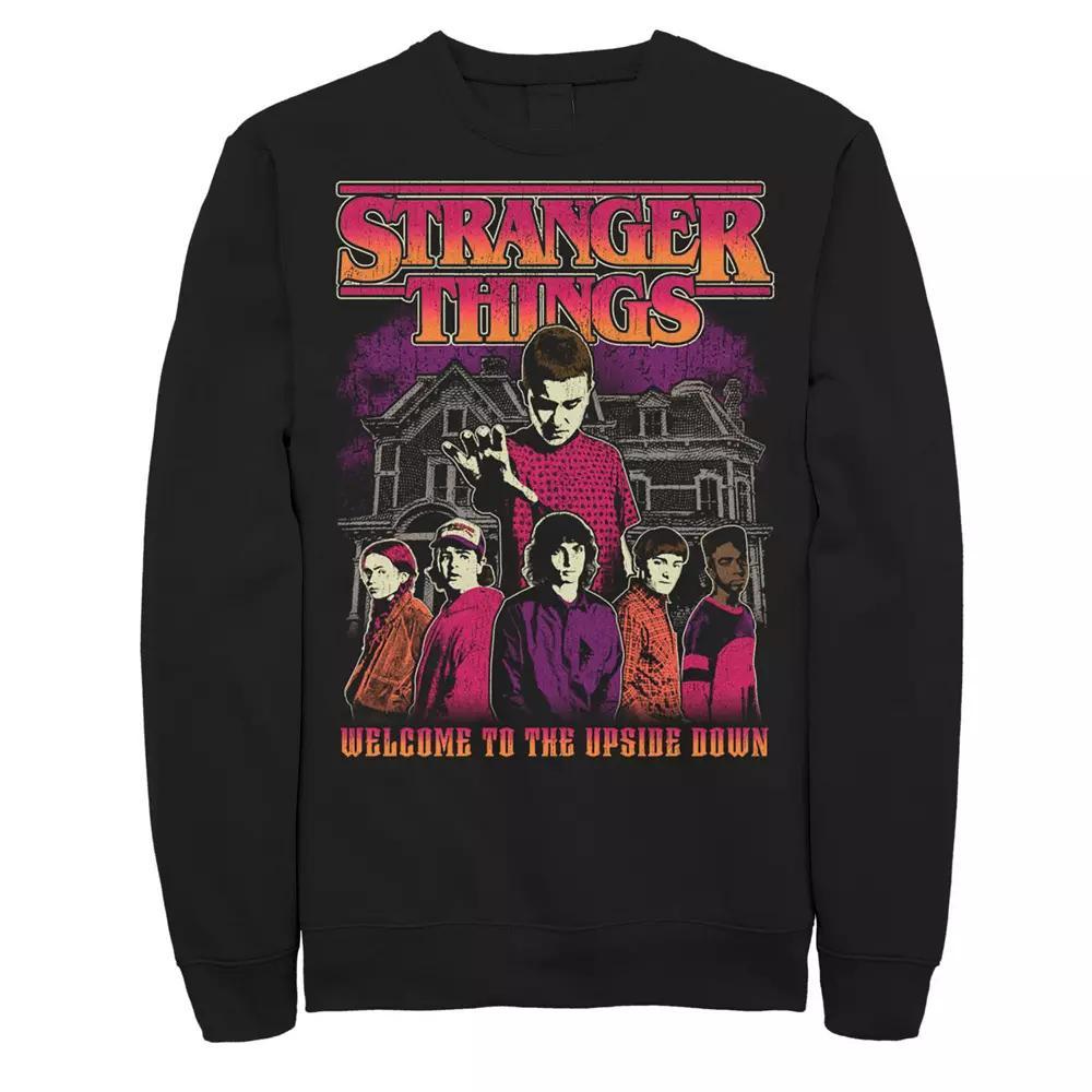 Men's Stranger Things Elevens Power And Crew Sweatshirt, Size: Medium, Black Product Image