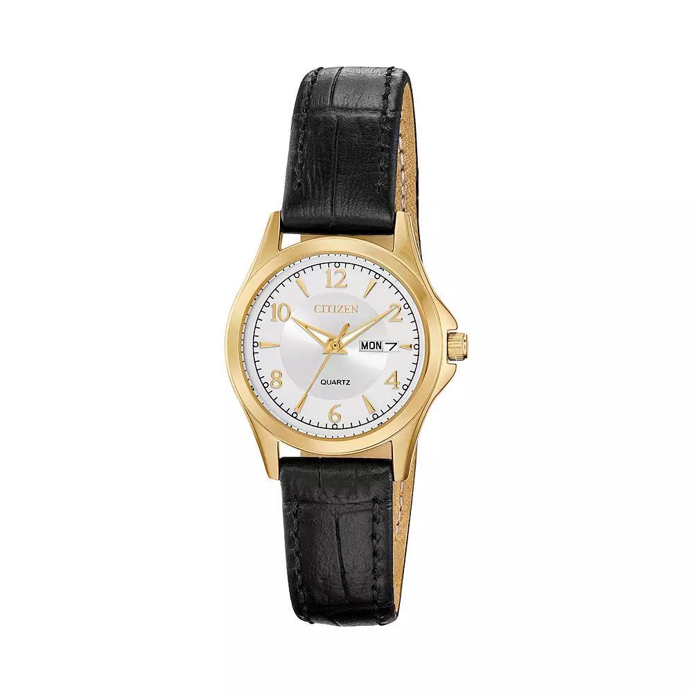 Mens Citizen LAD QUARTZ SSG STRA SLVR, Mens Black Product Image