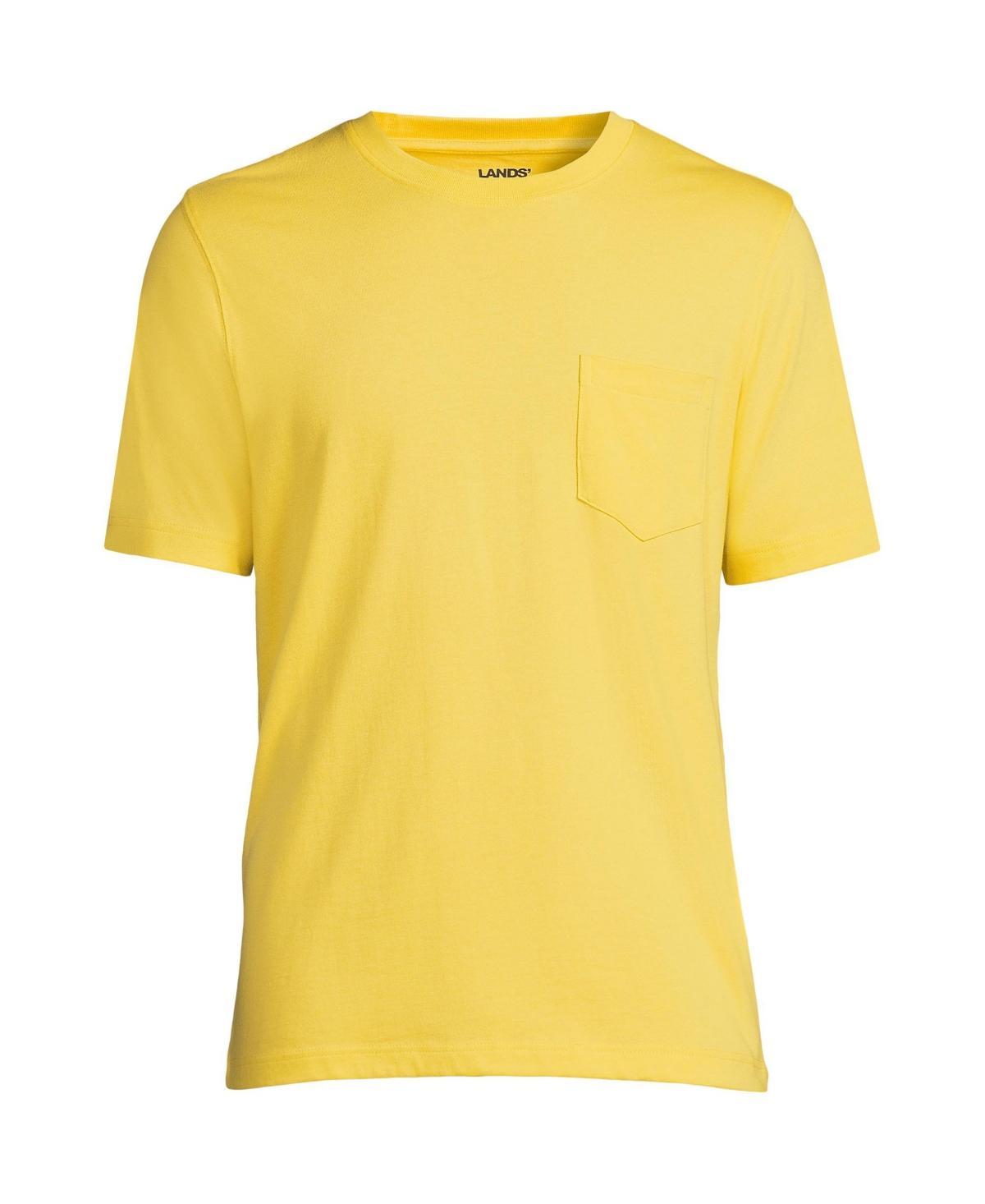 Big & Tall Lands' End Super Pocket Tee, Men's, Size: Large Tall, Gray Grey Product Image