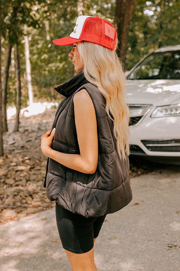 Creekside Cabin Puffer Vest in Black Product Image