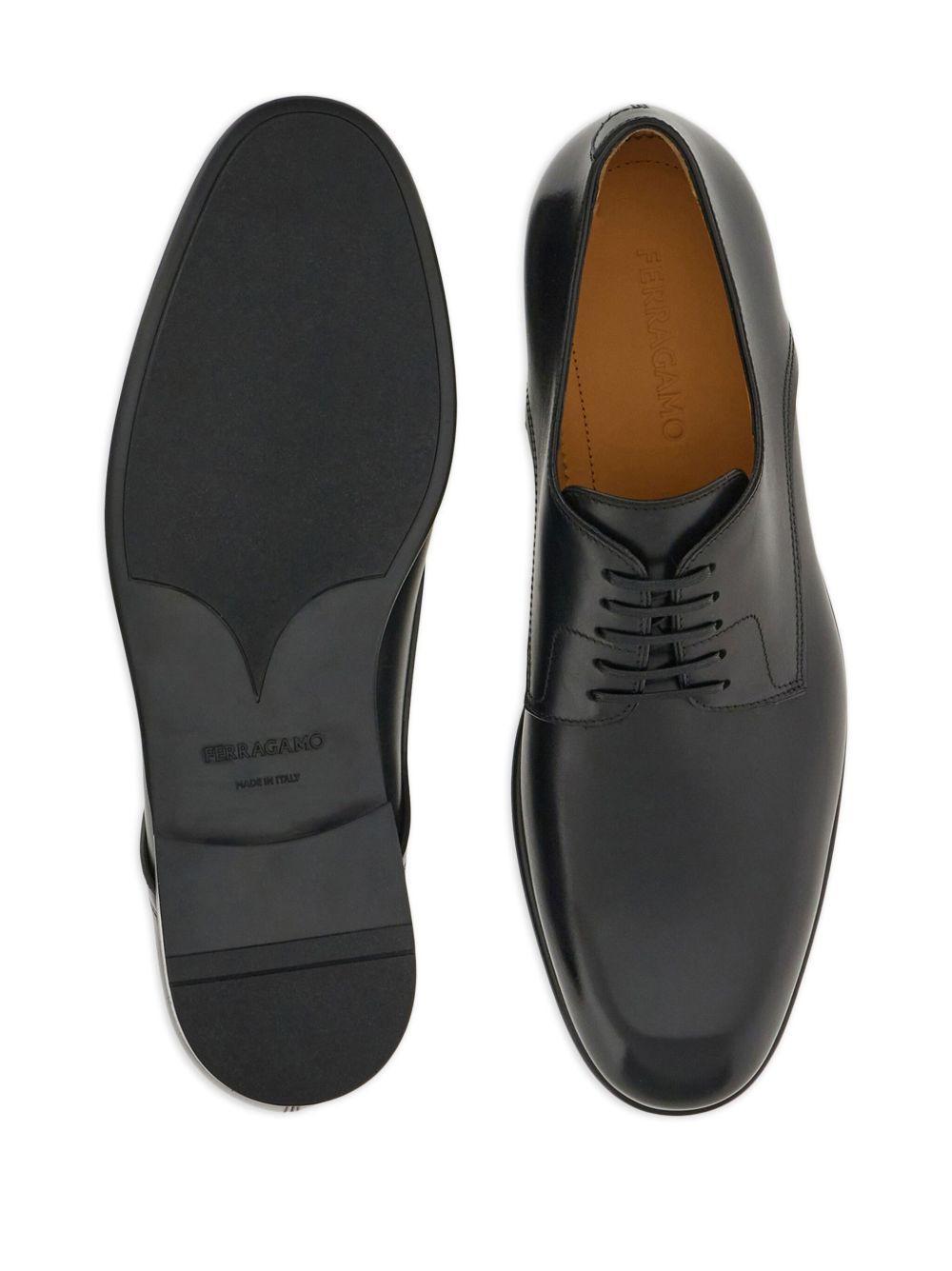 lace-up leather derby shoes Product Image
