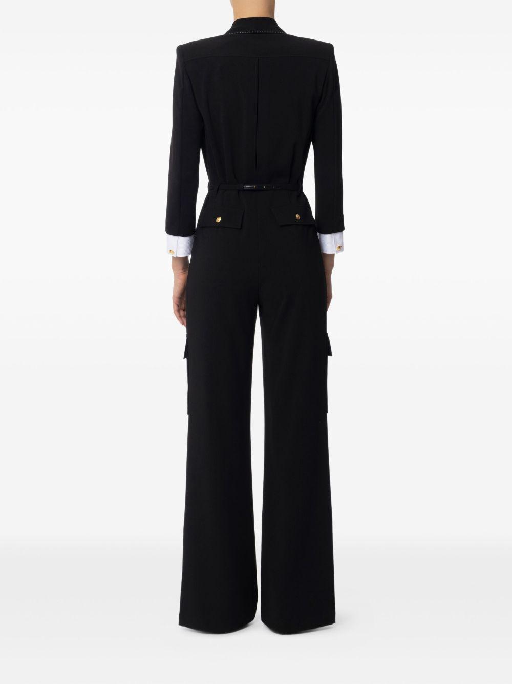 topstitched cargo jumpsuit Product Image
