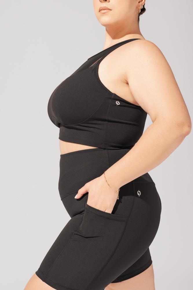 Supersculpt™ Biker Short with Pockets - Black Product Image