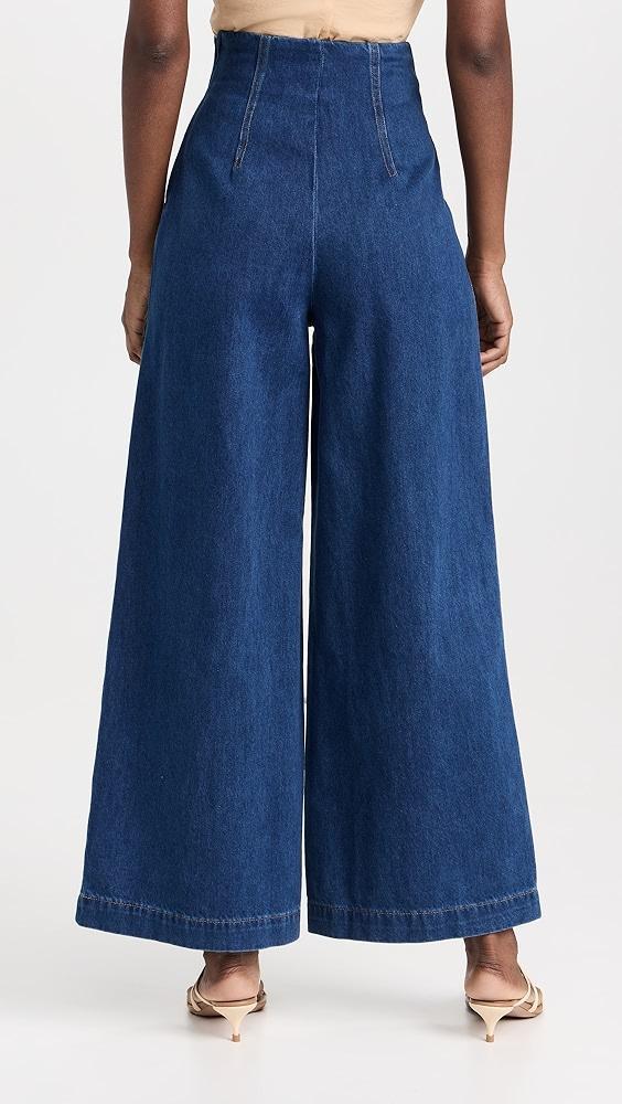 Rosetta Getty High Rise Wide Leg Jeans | Shopbop Product Image