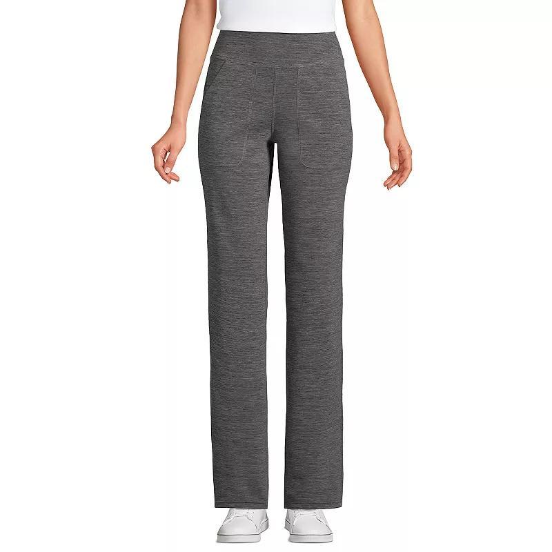 Petite Lands' End Active Hi Impact HR Straight Leg Pants, Women's, Size: Small Petite, Black Product Image