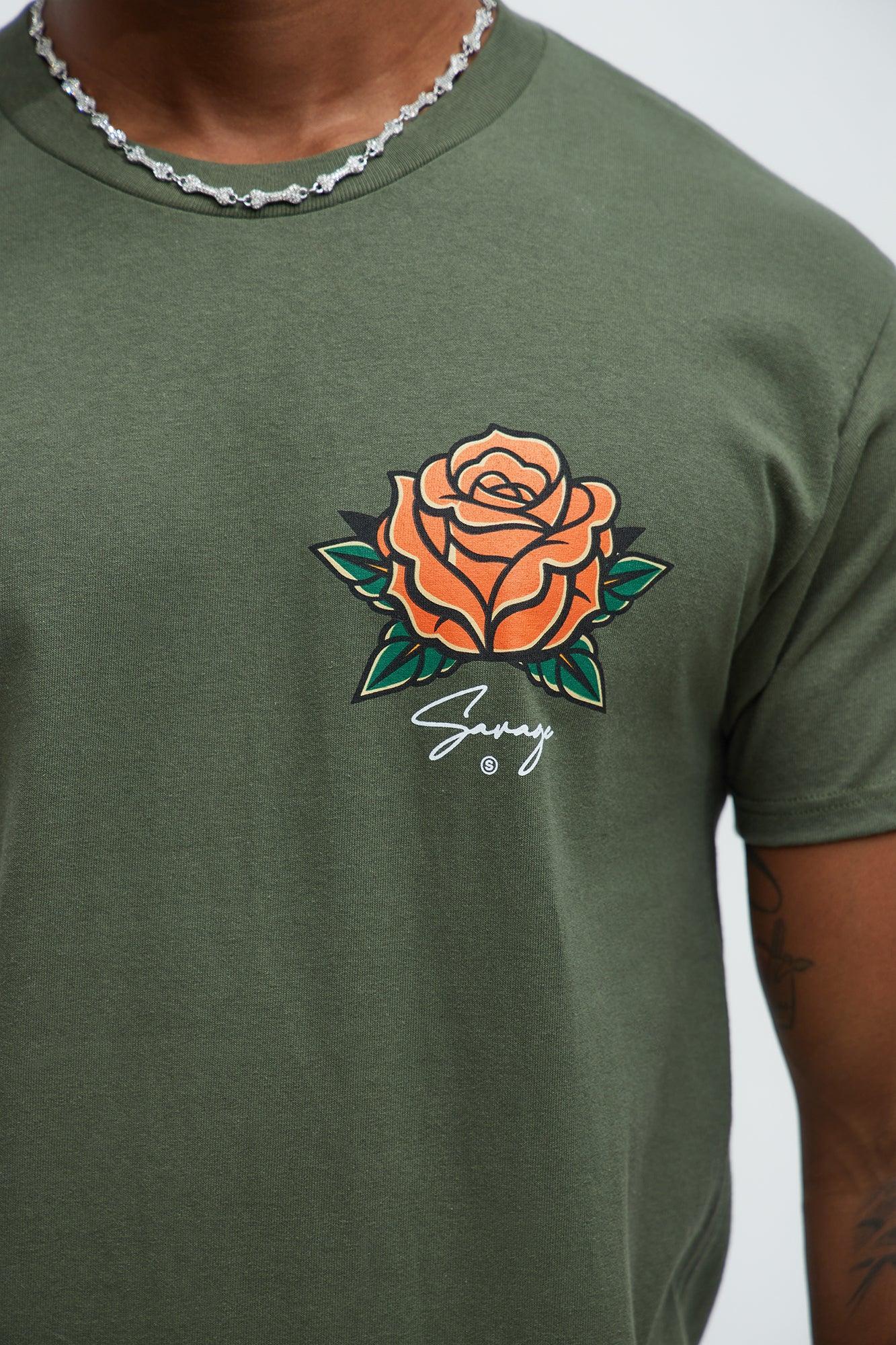 Forever Savage Short Sleeve Tee - Olive Product Image
