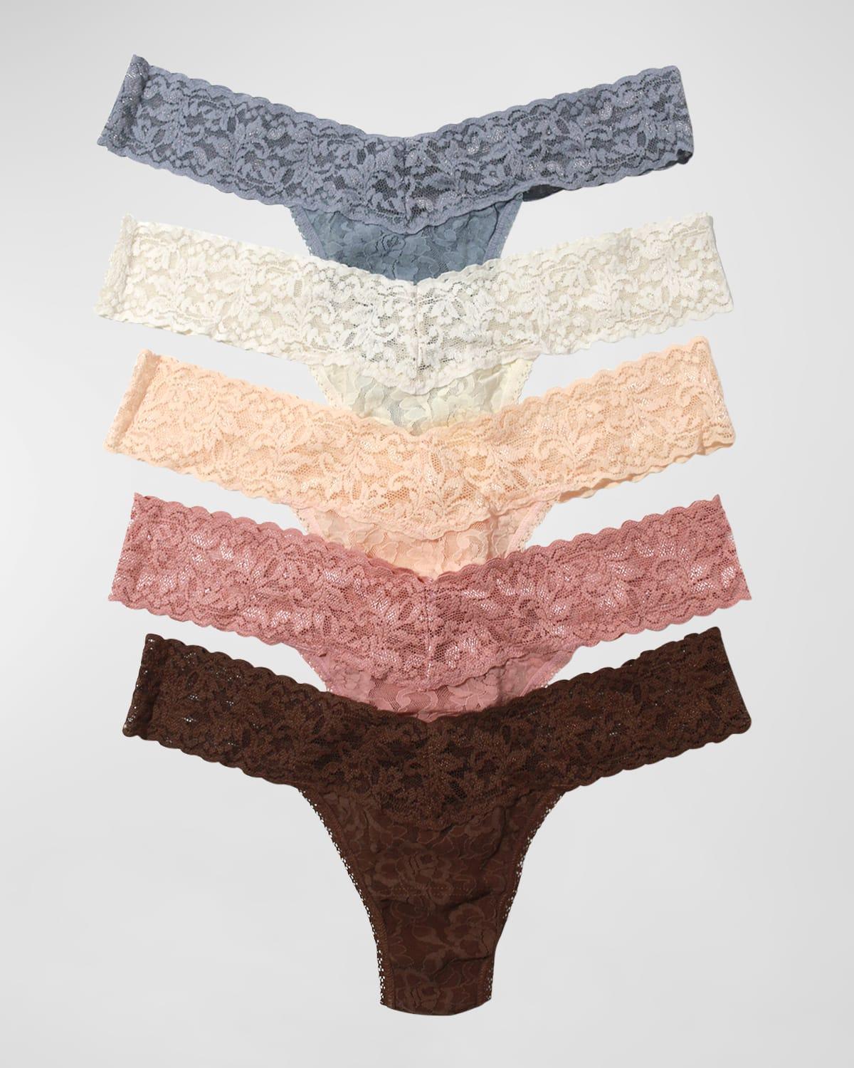 Hanky Panky 5 Low Rise Thongs Multi One Size Product Image