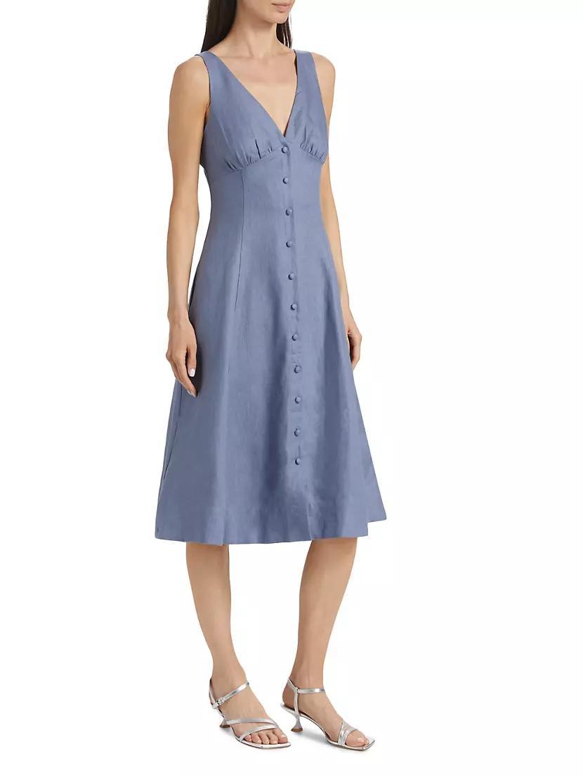 Sebastien Linen Midi-Dress Product Image