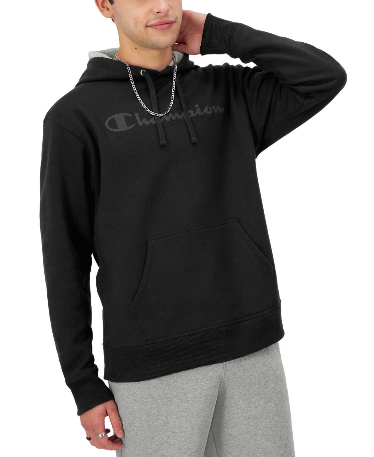 Men's Champion® Embossed Powerblend Graphic Hoodie, Size: Large, Briefly Brown Product Image