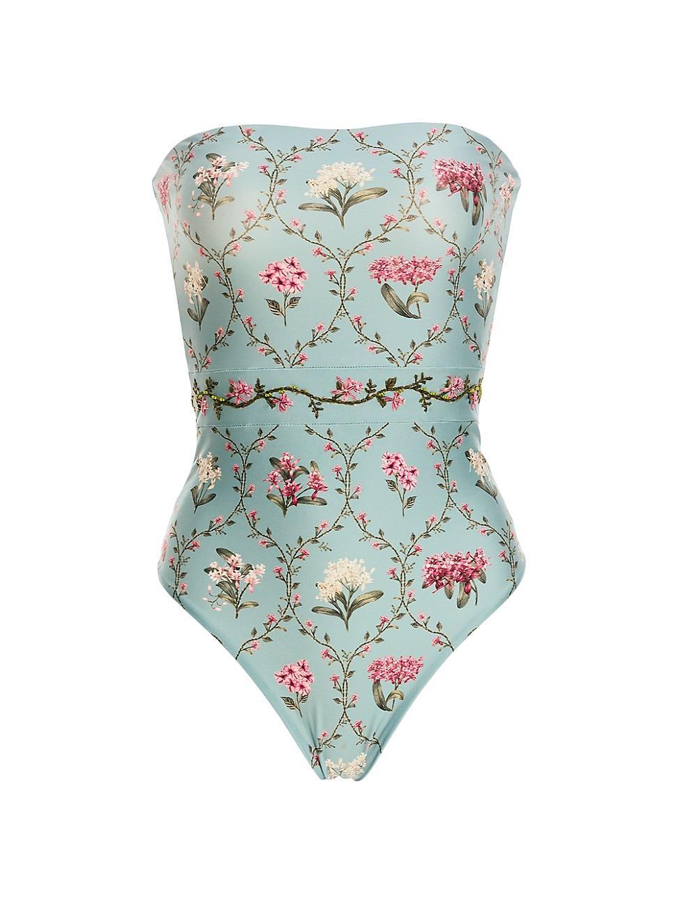 Womens Ilusion Orquidea Strapless One-Piece Swimsuit Product Image